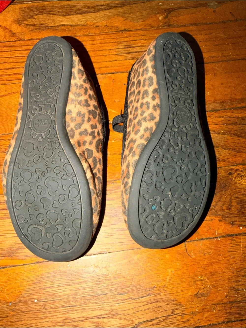 wonder nation Leopard Print Mary Jane Flats - Brown/Black